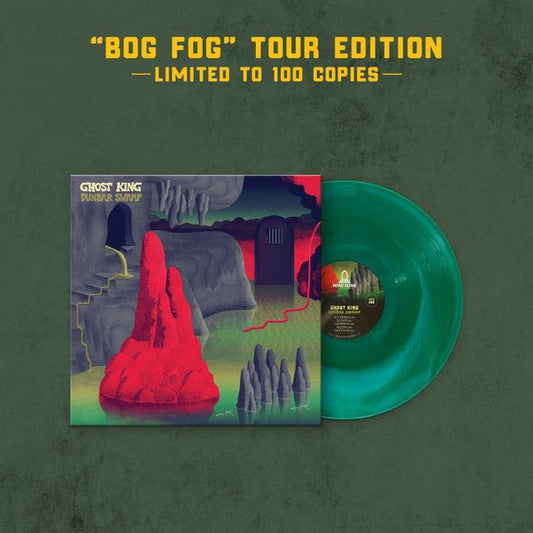 Ghost King - Dunbar Swamp (Stereo, Green With Hazy Swirl 'Bog Fog' Vinyl) (Pre - Loved) - NM - Ghost King - Dunbar Swamp (Stereo, Green With Hazy Swirl 'Bog Fog' Vinyl) - Vinyl LP's - Yellow Racket Records