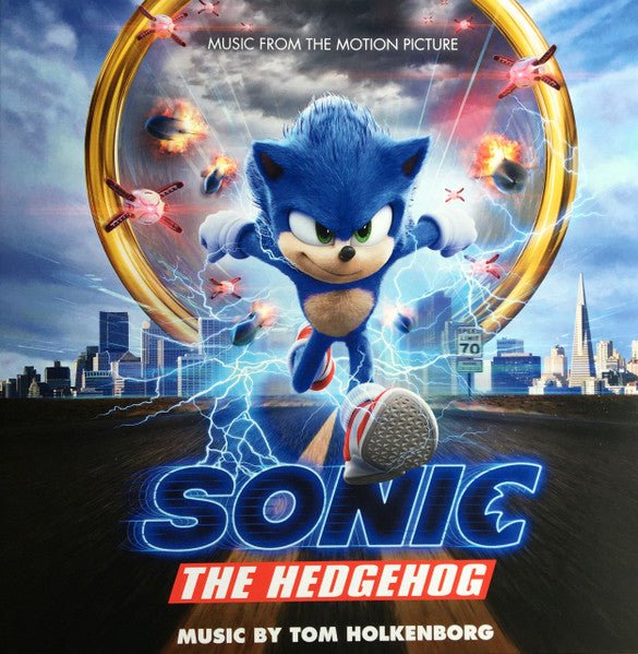 Holkenberg, Tom - Sonic The Hedgehog (Music From The Motion Picture) (Limited Edition, Blue - In - Clear w/White Splatter [Sonic Spin Dash] Vinyl) (Pre - Loved) - VG+ - Holkenberg, Tom - Sonic The Hedgehog (Music From The Motion Picture) - Vinyl LP's - Yellow Racket Records