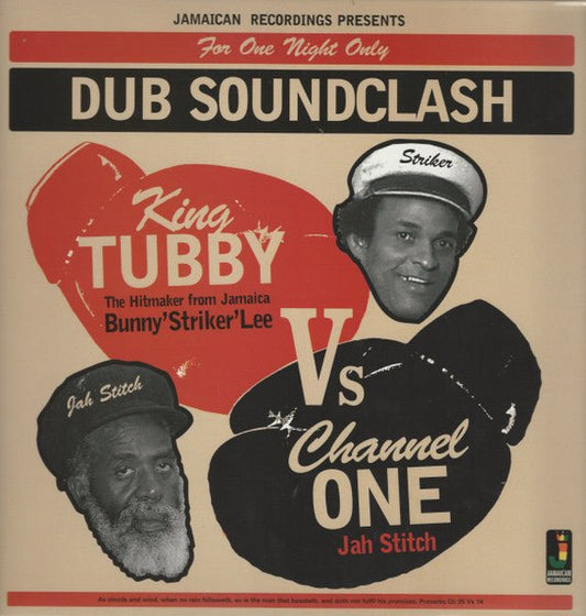 King Tubby, Bunny "Striker" Lee Vs Channel One, Jah Stitch - Dub Soundclash (For One Night Only) (UK Pressing) (Reissue, 180 Gram) (Pre - Loved) - VG+ - King Tubby, Bunny "Striker" Lee Vs Channel One, Jah Stitch - Dub Soundclash (For One Night Only) (UK Pressing) (Reissue, 180 Gram) (Pre-Loved) - Vinyl LP's - Yellow Racket Records