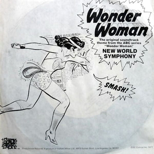 New World Symphony - Wonder Woman (7", Promo) (Pre - Loved) - VG+ - New World Symphony - Wonder Woman (7", Promo) (Pre-Loved) - Vinyl 7" Singles - Yellow Racket Records