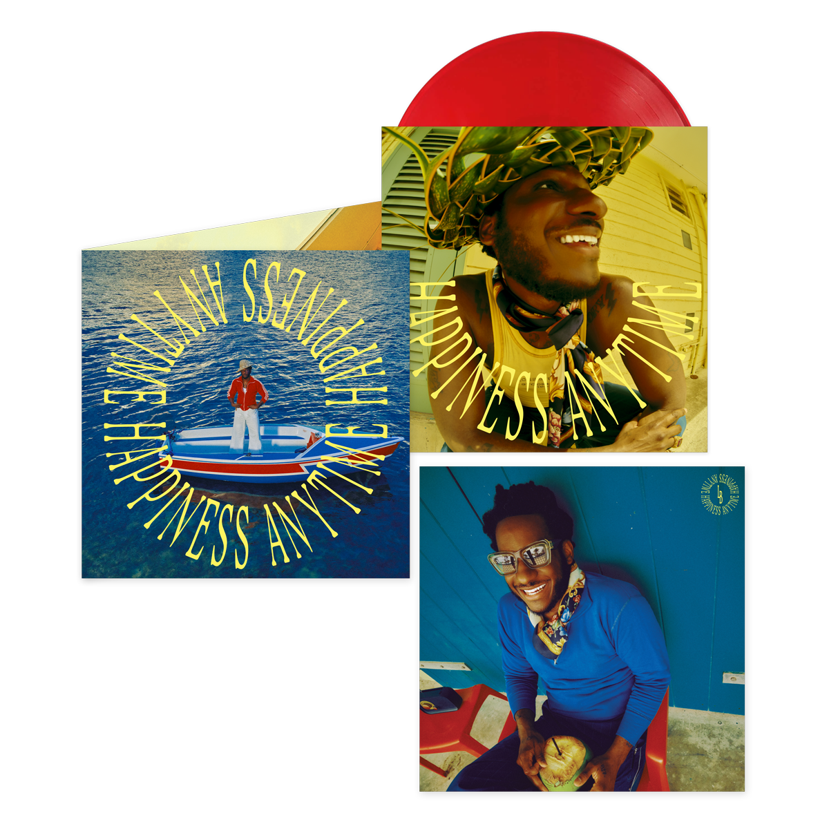 PRE-ORDER - Bridges, Leon - Happiness Anytime (Indie Exclusive, Red Vinyl, Gatefold) (09/25) - 199584737911 - Vinyl LP's - Yellow Racket Records