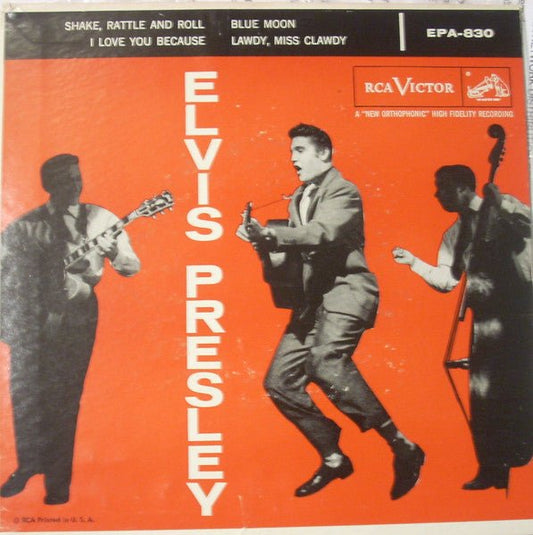 Presley, Elvis - Elvis Presley (7", Reissue, Mono, Orange Labels) (Pre - Loved) - VG+ - Presley, Elvis - Elvis Presley (7", Reissue, Mono, Orange Labels) - Vinyl 7" Singles - Yellow Racket Records