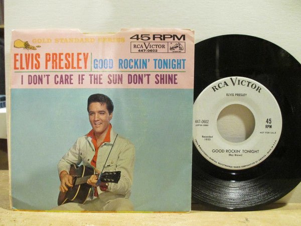 Presley, Elvis - Good Rockin' Tonight/I Don't Care If The Sun Don't Shine (7", 1964, Promo) (Pre - Loved) - VG - Presley, Elvis - Good Rockin' Tonight/I Don't Care If The Sun Don't Shine (Promo) - Vinyl 7" Singles - Yellow Racket Records