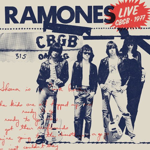 Ramones - Live At CBGB 1977 (Red Vinyl) (RSD Black Friday 2025) - 081227808785 - Vinyl LP's - Yellow Racket Records