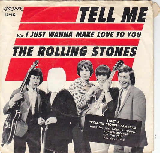 Rolling Stones, The - Tell Me (You're Coming Back) (7", US, Styrene, Terre Haute Pressing) (Pre - Loved) - VG+ - Rolling Stones, The - Tell Me (You're Coming Back) (7", US, Styrene, Terre Haute Pressing) (Pre-Loved) - Vinyl 7" Singles - Yellow Racket Records