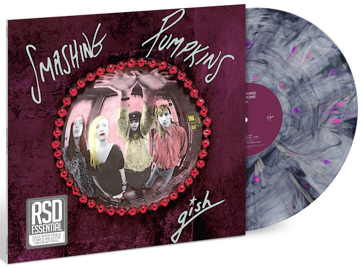 Smashing Pumpkins, The - Gish (FLAWED) (RSD Essential, 35th Anniversary, Gray, Pink & Purple Splatter Vinyl) - NF - 199957244329 - Vinyl LP's - Yellow Racket Records