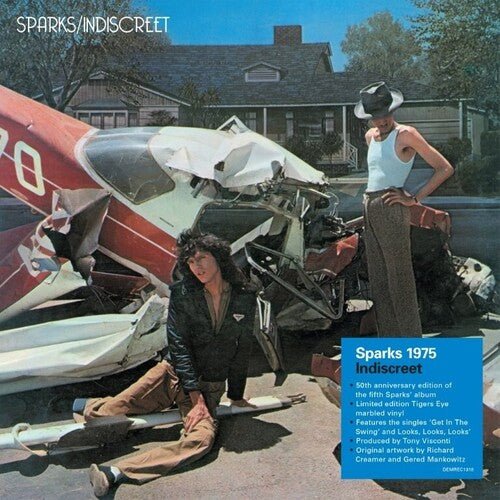 Sparks - Indiscreet (50th Anniversary, Limited Edition, 'Tiger's Eye' Vinyl, UK Import) - 5014797913103 - Vinyl LP's - Yellow Racket Records