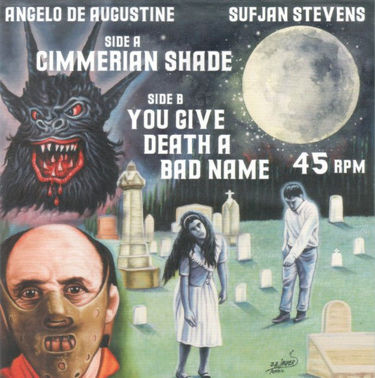 Stevens, Sufjan & De Augustine, Angelo – Cimmerian Shade / You Give Death A Bad Name (7", Limited Edition, Green Vinyl) (Pre - Loved) - M - 729920165032 - Vinyl 7" Singles - Yellow Racket Records