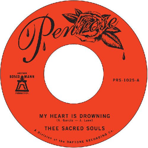 Thee Sacred Souls - My Heart Is Drowning B/ w Stuck In The Mud (7" Single) - 823134102514 - Vinyl 7" Singles - Yellow Racket Records