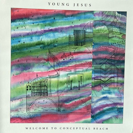 Young Jesus – Welcome To Conceptual Beach (Special Edition, Purple/White Vinyl) (Pre - Loved) - VG+ - 648401030310 - Vinyl LP's - Yellow Racket Records