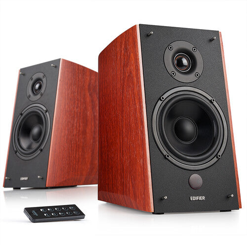 Edifier - R2000DB 2.0 Shelf Speakers Bluetooth Wireless (120 Watts, Classic Wood Grain/Brown)