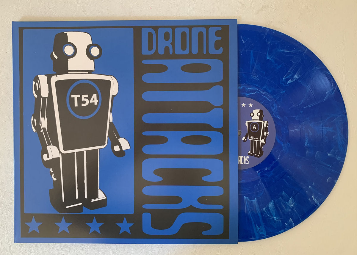 Drone Attacks - Drone Attacks ~ Expanded and Remastered (Sea Blue w/ White Foam Vinyl)