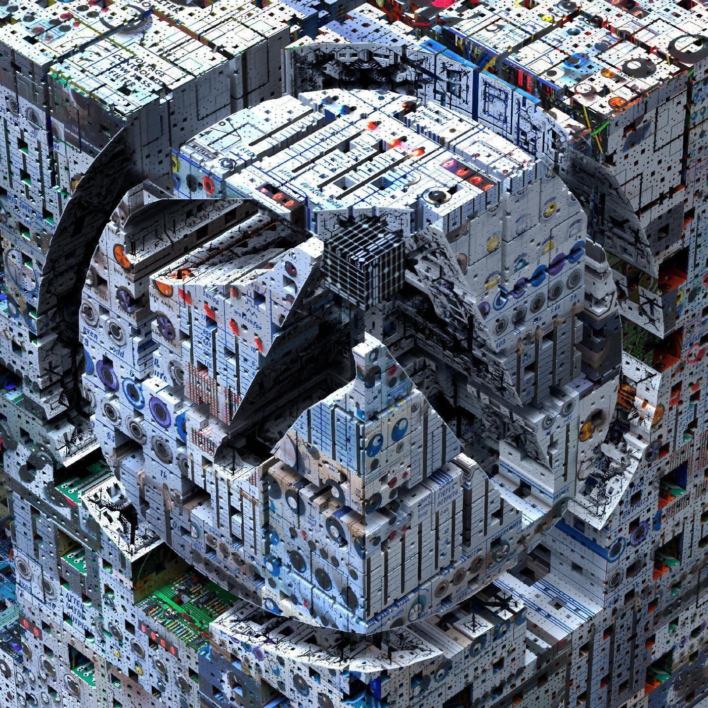 Aphex Twin - Blackbox Life Recorder 21f / in a room7 F760 (12" EP, 6-Panel Diorama)